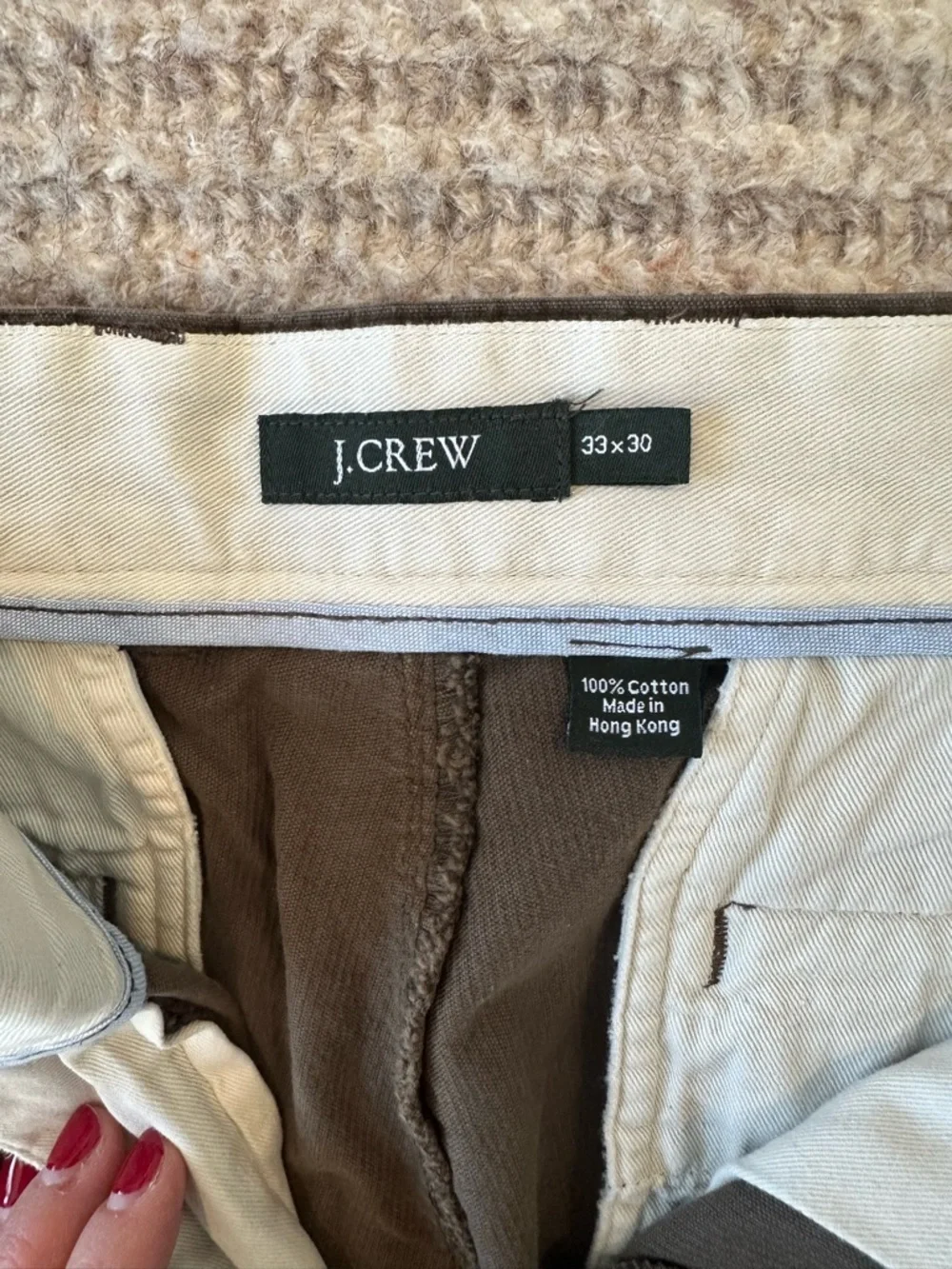 J. Crew Dark Brown Corduroy Straight-Leg Pants